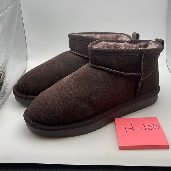 CUSHIONAIRE Women's COZY pull on boot +Memory Foam SIZE 8.5 CHOCOLATE - Picture 3 of 7